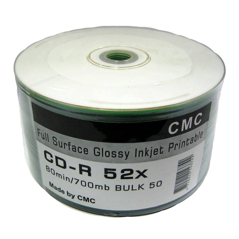 

Диск CD-R CMC 700Mb/80min 52x (bulk 50) Printable white