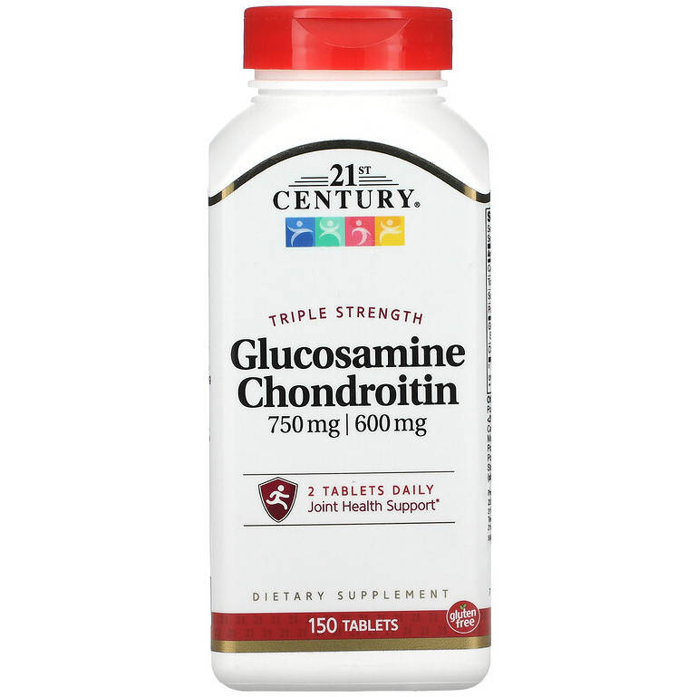 

Глюкозамин и хондроитин 21st Century "Glucosamine Chondroitin" тройная сила (150 таблеток)