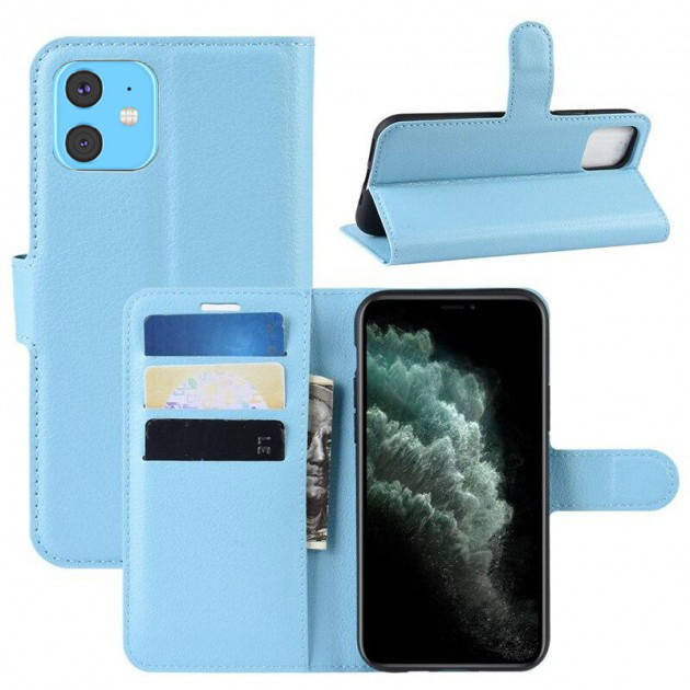 

Чехол-книжка Litchie Wallet для Apple iPhone 11 Blue, Голубой