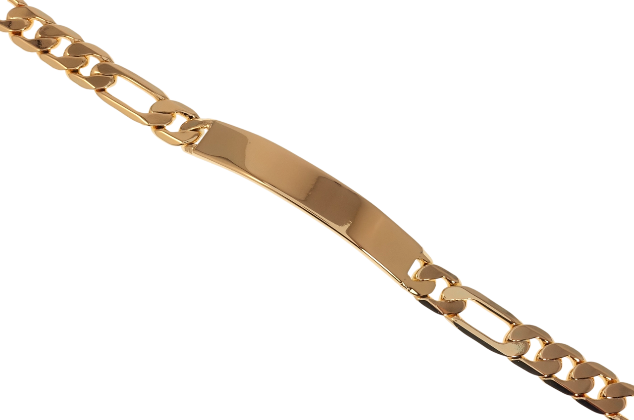 

Браслет Xuping Позолота 18K "Плетение Фигаро с вставкой" длина 19см х 8мм