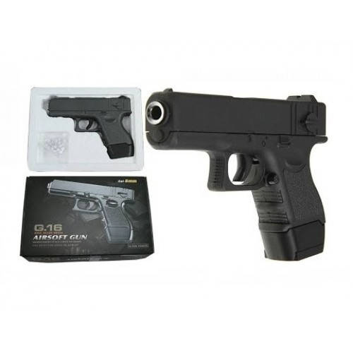 

Детский пистолет "Glock 17 mini" Galaxy G16 Металл, черный