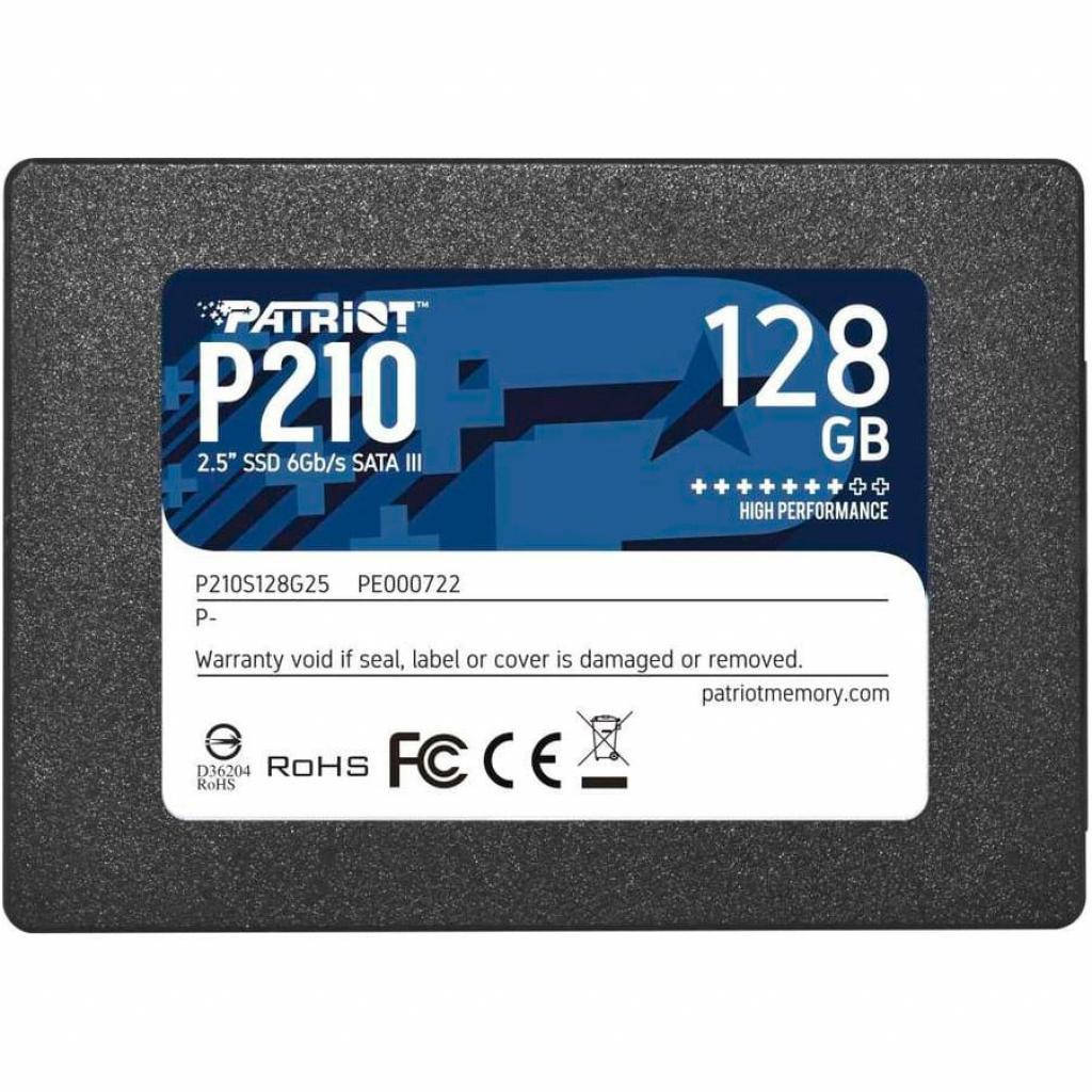 

SSD-накопитель Patriot P210 128GB 2.5" SATAIII TLC (P210S128G25)