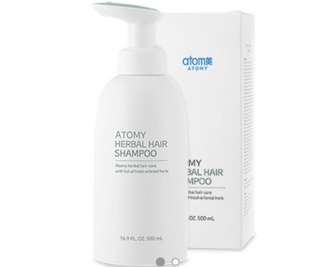 

Atomy herbal hair shampoo. Травяной шампунь Атоми 500мл.