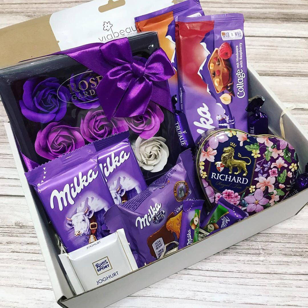 

Нежный подарочный бокс #2 для девушки жены подруги мамы Sweet Box