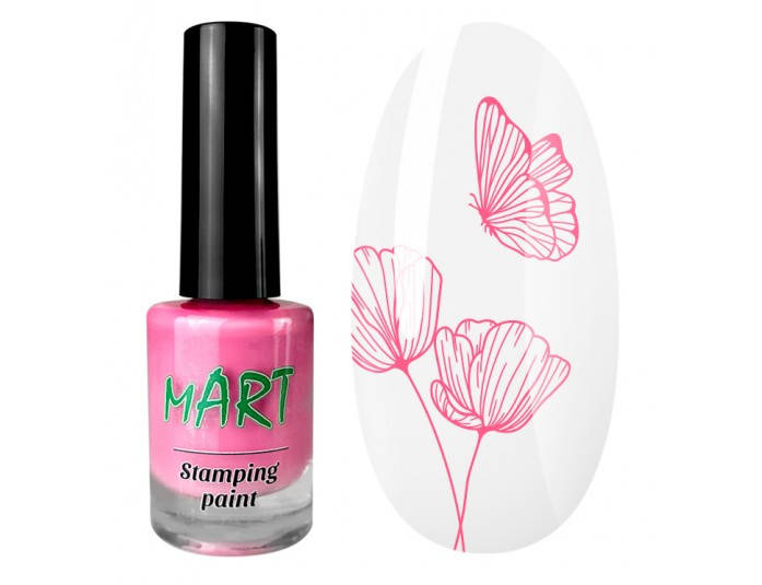 

Краска для стемпинга 11 мл Розовая, Розовый