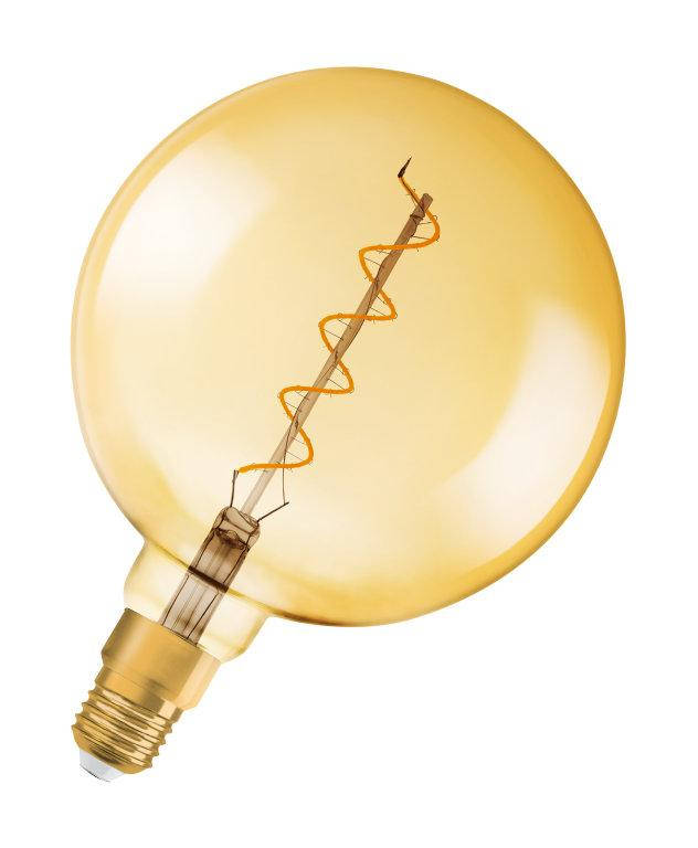 

Лампа светодиодная 5W, 230V, 300lm, 2000K, E27, DIM, филаментная Osram [4058075269729] Осрам Vintage 1906