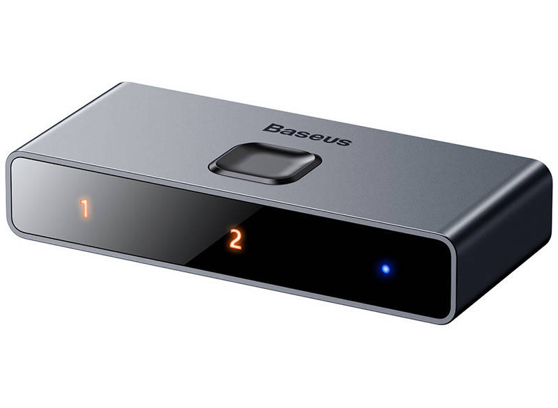 

HDMI Сплиттер Baseus Matrix HDMI на 2 х HDMI 4K Темно-серый (CAHUB-BC0G)