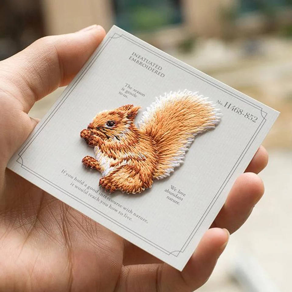 

Термонаклейка Белка бельчонок патч заплатка нашивка термо наклейка вышивка аппликация, Разные цвета