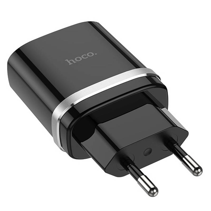 

Сетевое зарядное устройство HOCO C12Q Smart 1USB/3A/18W/QC3.0 Black, Черный