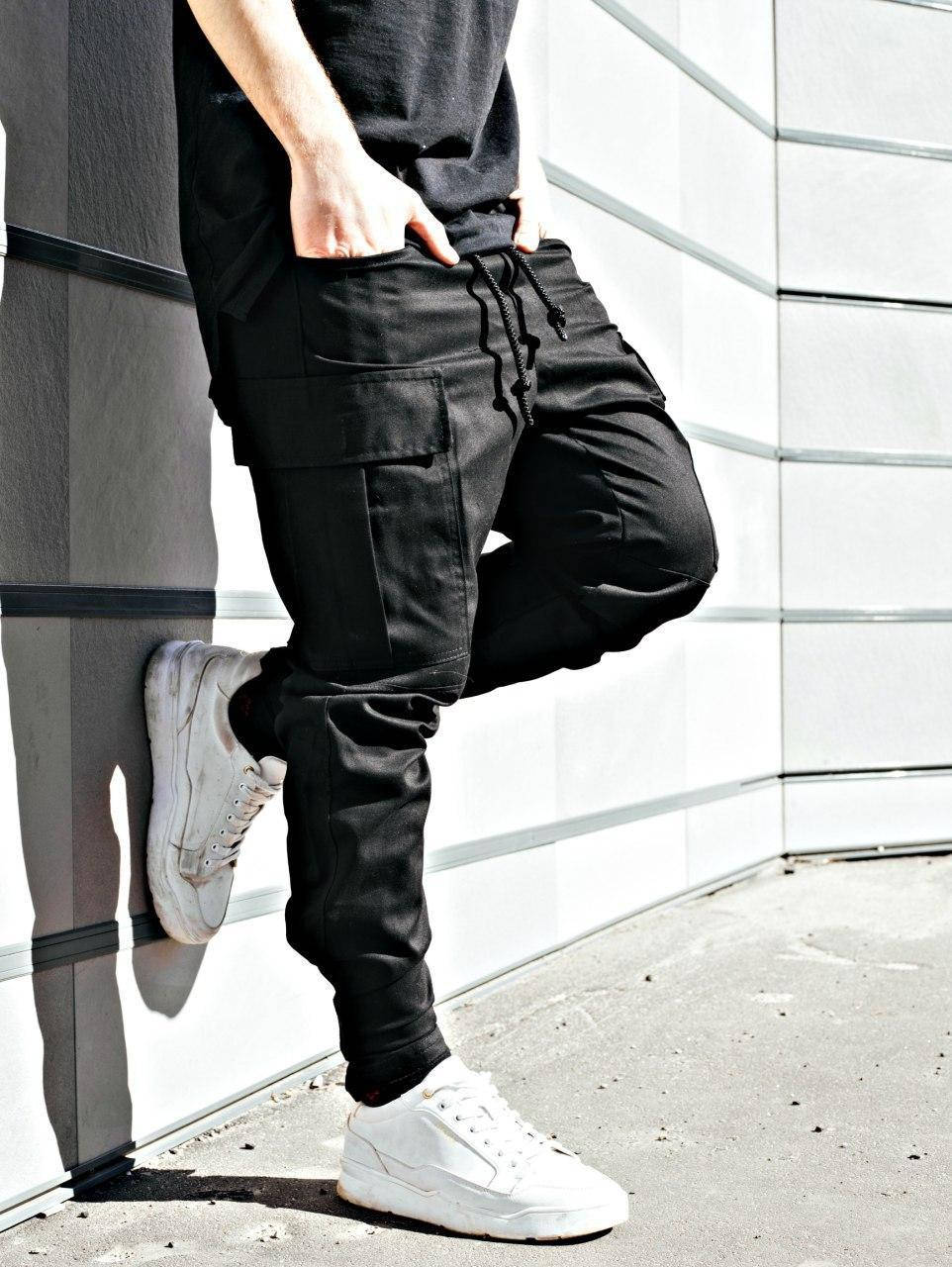 

Мужские штаны карго с карманами Черный, XL