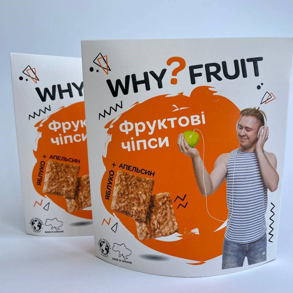 

Фруктовые чипсы "Яблоко-Апельсин" от WhyFruit, 85г