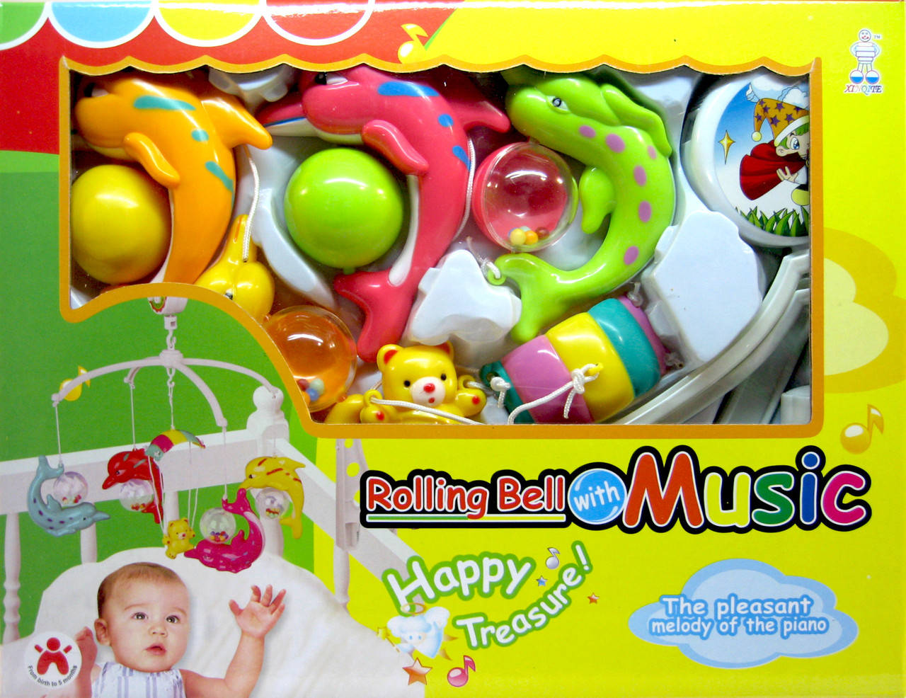 

Мобиль (карусель) на кроватку 5406 заводная, пластмассовые игрушки