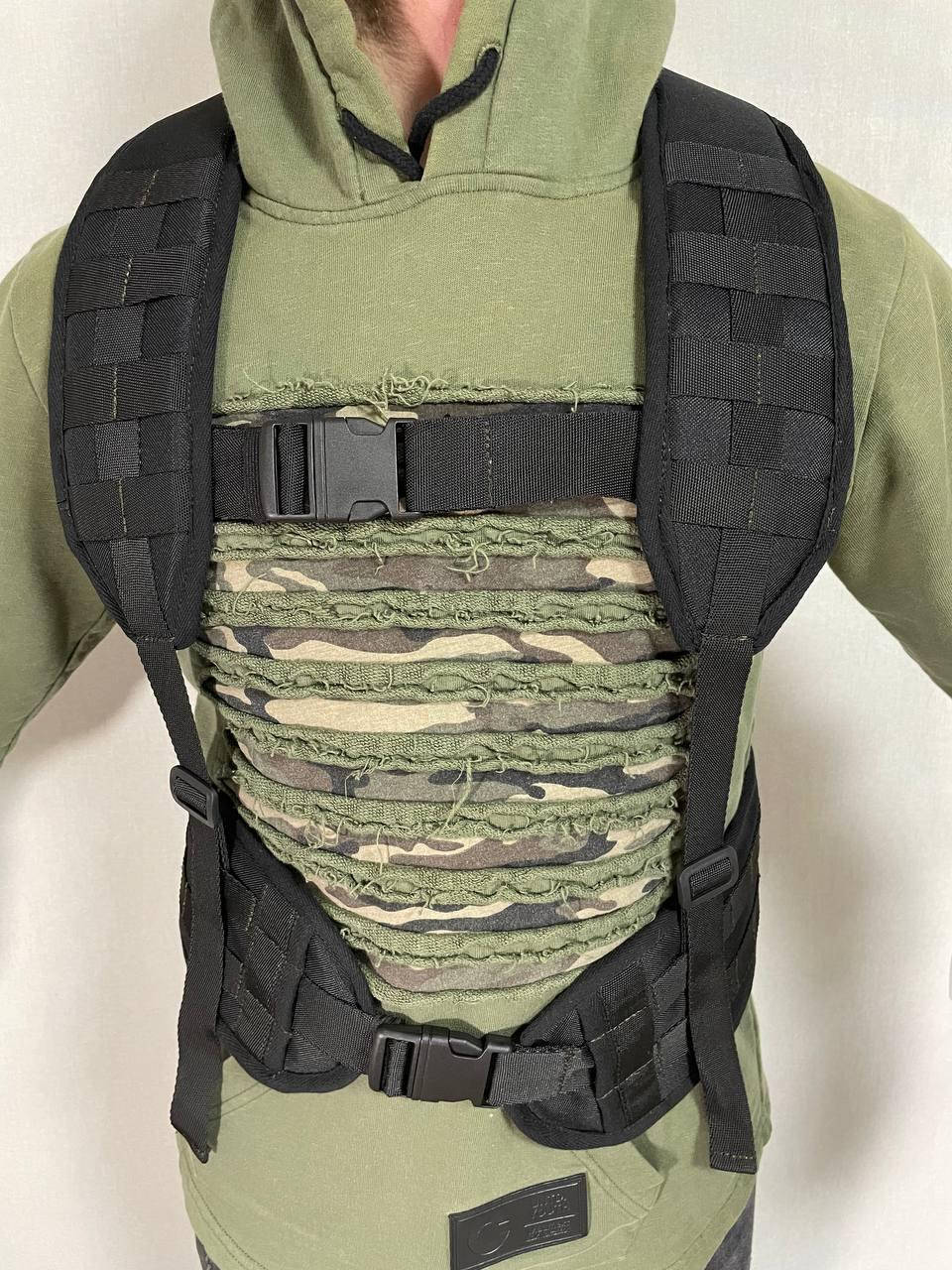

Разгрузка РПС Черная/Зеленая Cordura ременно-поясная система тактическая с плечевыми ремнями со стропами