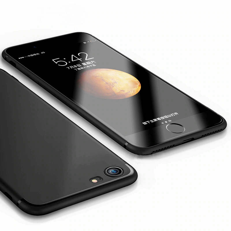 

Тонкий матовый чехол для iPhone 6 6s, Черный