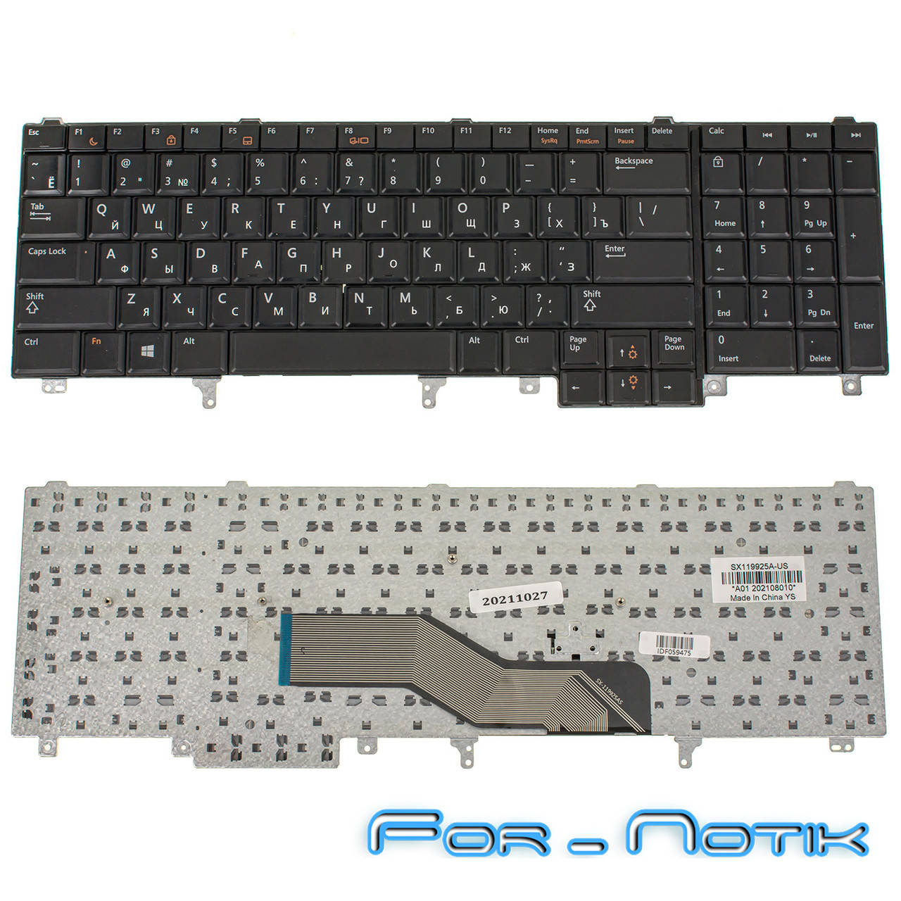 

Клавиатура DELL Latitude E6520 DELL E6530 E6540 Precision M4600 M6600