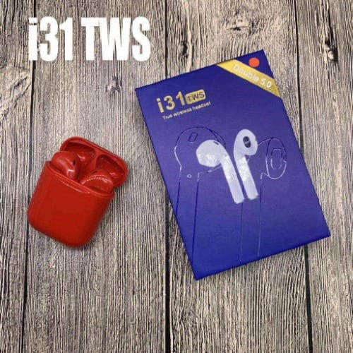 

Беспроводные Bluetooth наушники TWS i31-5.0. Цвет: красный