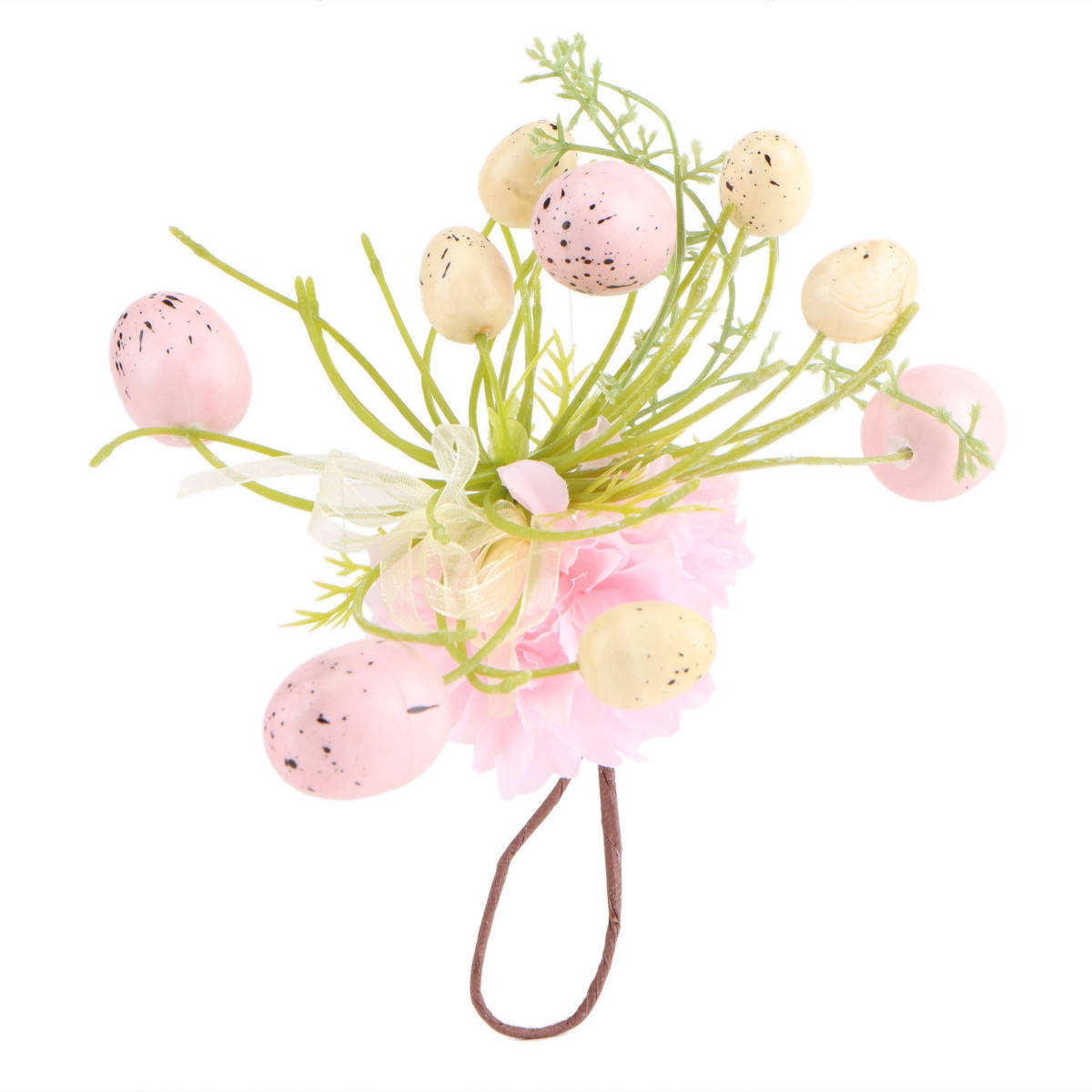 

Декоративная пасхальная композиция "Пасха в розовых тонах" 21 см