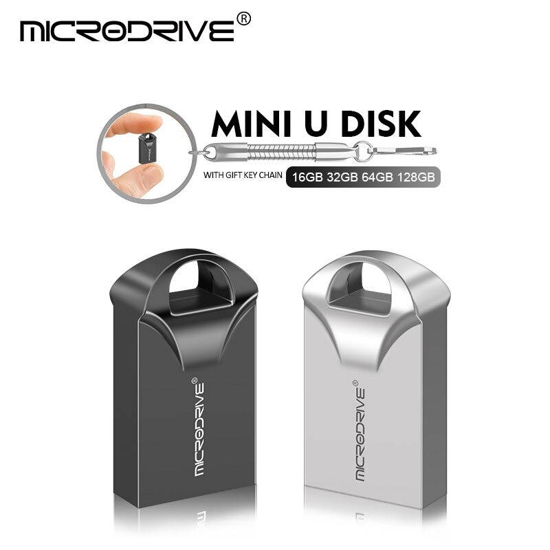 

USB флешка 64 GB. Металлический водонепроницаемый корпус, Светло-серый