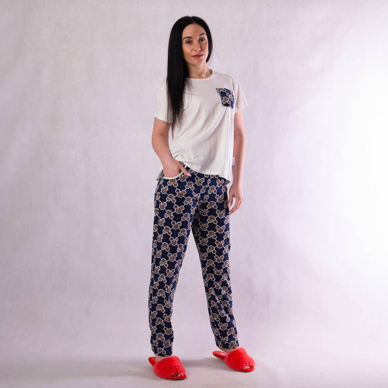 

Пижама женская футболка + штаны "Карман-Гуччи" р. 42-54