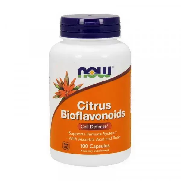 

Цитрусовые биофлавоноиды с витамином С и рутином Now Foods Citrus Bioflavonoids 100 caps