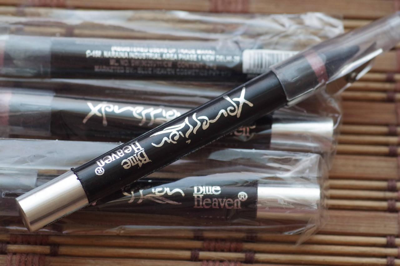 

Толстый натуральный каджал для глаз в карандаше с точилкой . Индия Сурьма 2,5гр, Черный