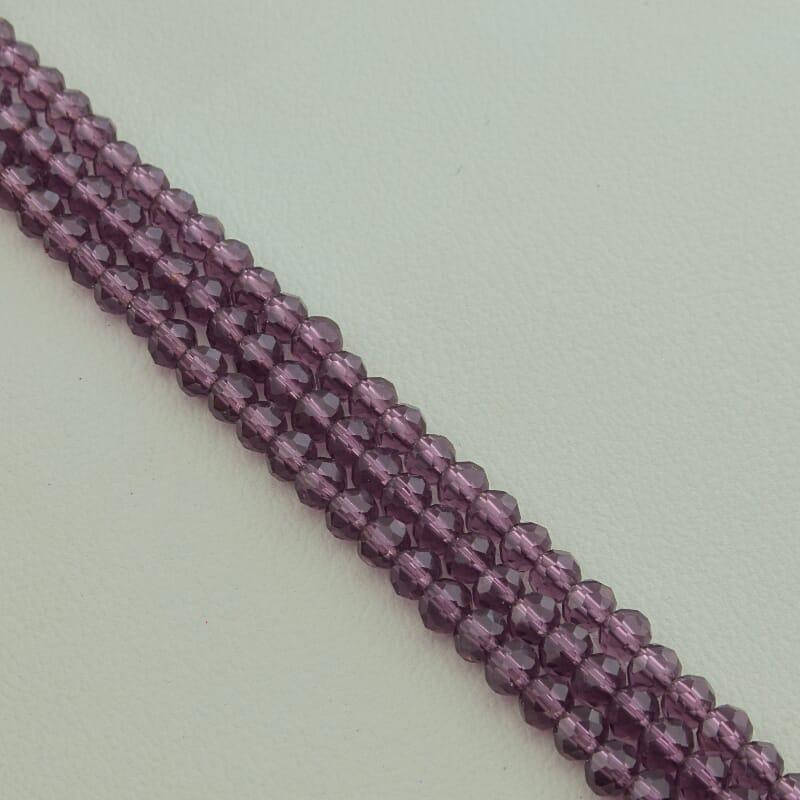 

109972 Нитка Чешский хрусталь 47 см. 4 мм. (Без замка)