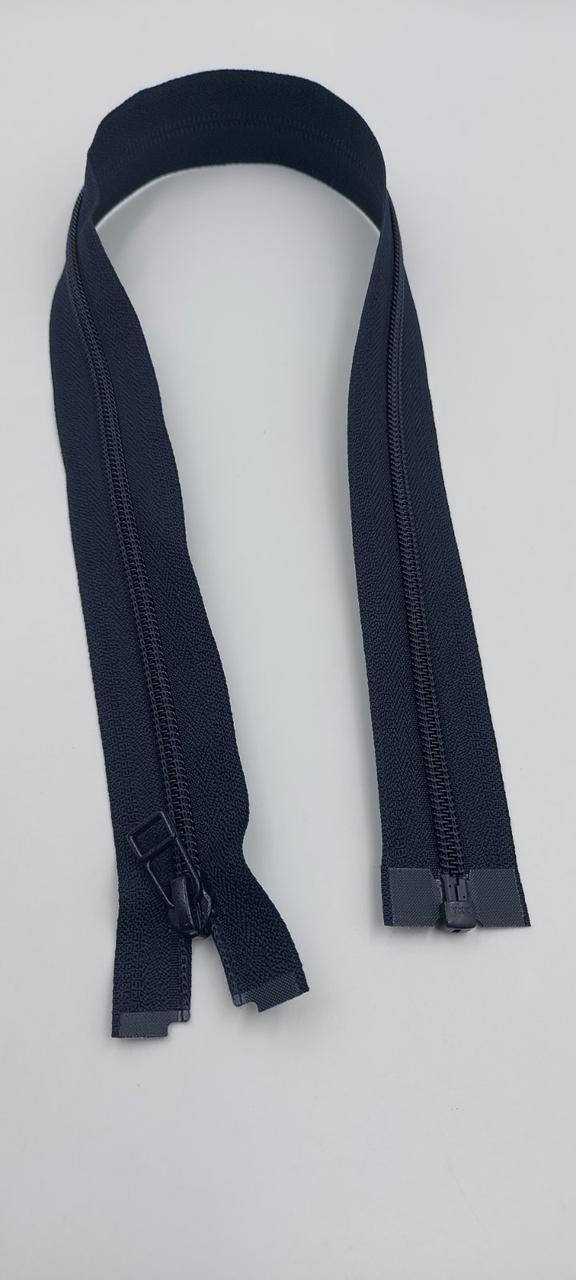 

Молния спираль, YKK, темно синяя , 1 бегунок, тип 5, 60 см, Черный