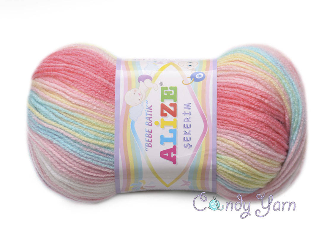 

Alize Batik Sekerim Bebe, №3045, Секционное крашение