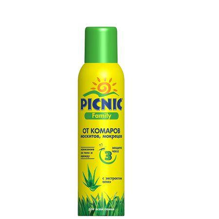 

Аэрозоль PICNIC FAMILY от комаров 150мл 24шт/уп