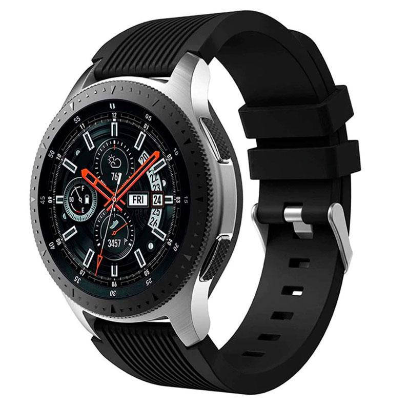 

Силиконовый ремешок Watchbands Galaxy для Samsung Galaxy Watch 46 мм чёрный