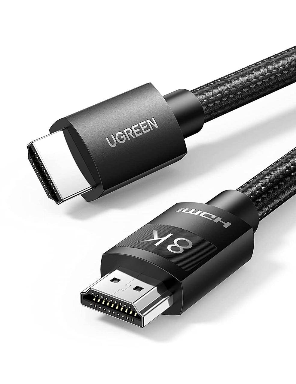 

UGREEN HDMI 1.5м 2.1 Кабель 8 К UltraHD 8K@60 Гц 4 К@120 Гц HDMI Поддержка 48Gbps High Speed eARC HDR 10+ HDCP, Черный
