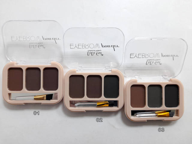 

Палетка теней для коррекции бровей 3 цвета DoDo Girl Eyebrow BP003