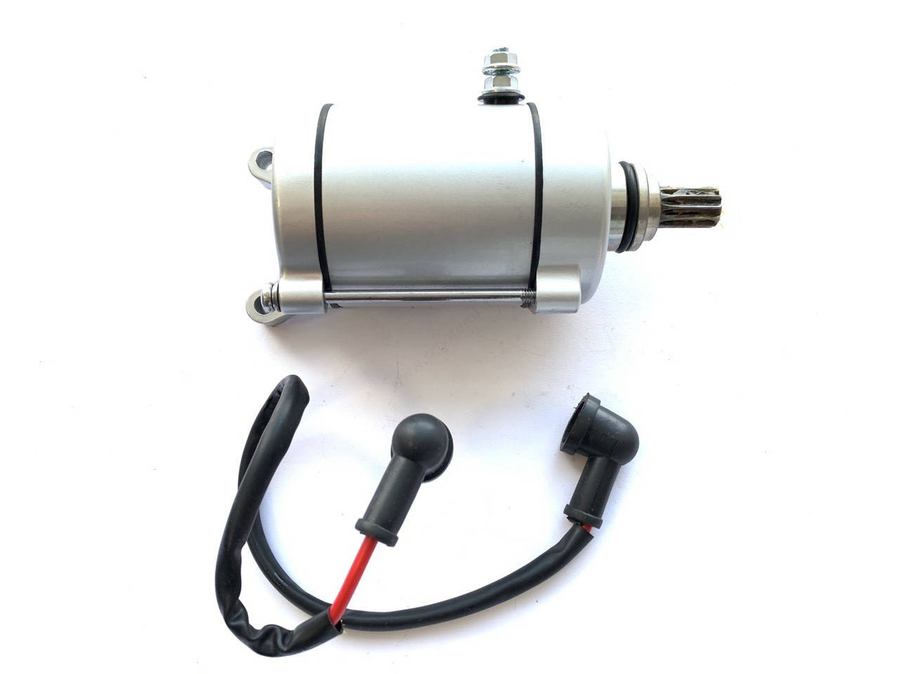 

Электростартер в сборе на мотоцикл трехколесный Zubr, Foton, Мустанг 150-250 куб.11 шлицов