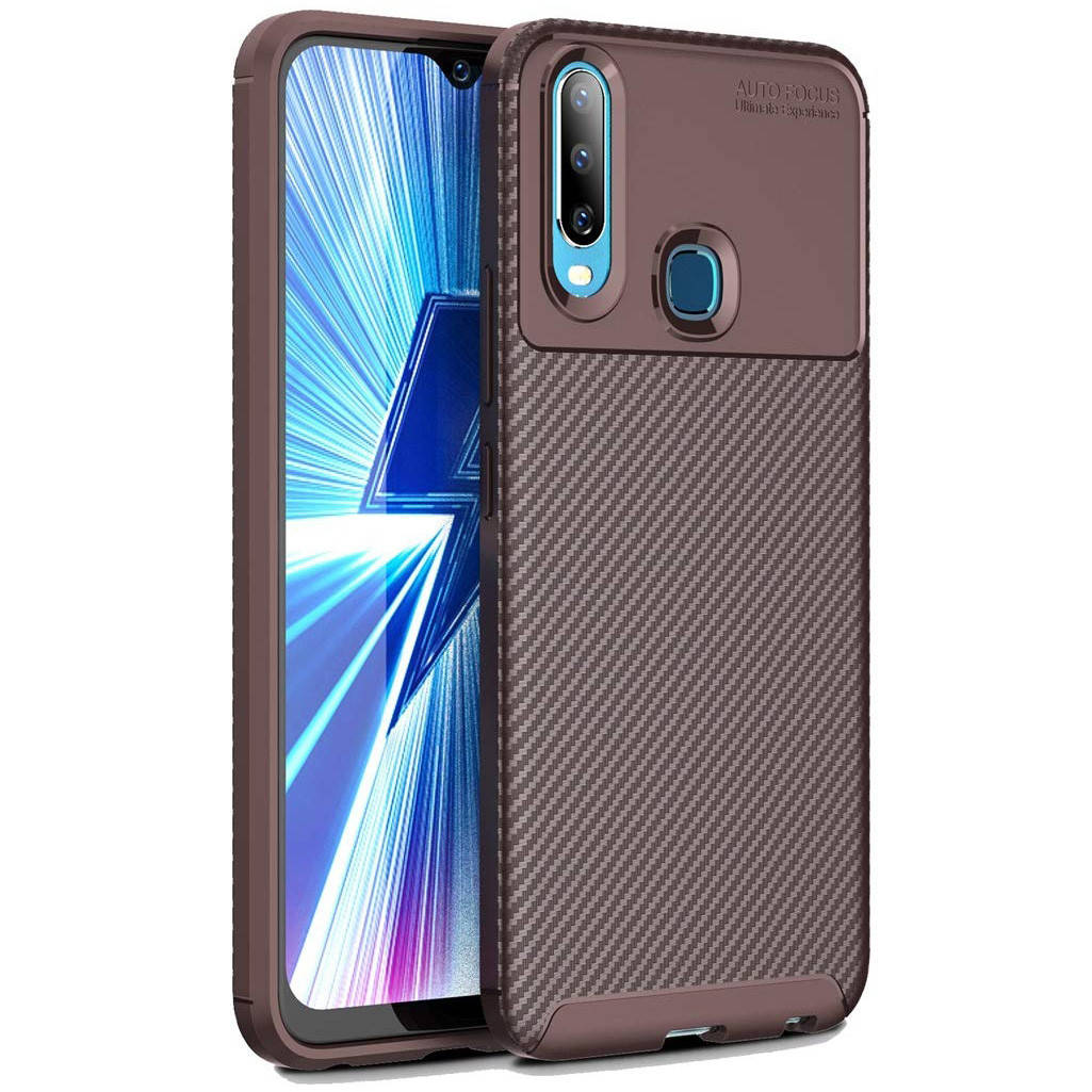 

Чехол Carbon Case для Vivo Y17 / Y3 / U3x / U10 / Y15 / Y12 Brown, Коричневый