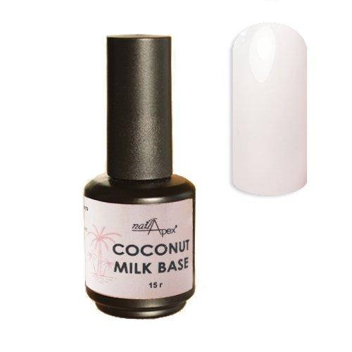 

Молочно-розовая база NailApex Coconut Milk, 15 мл