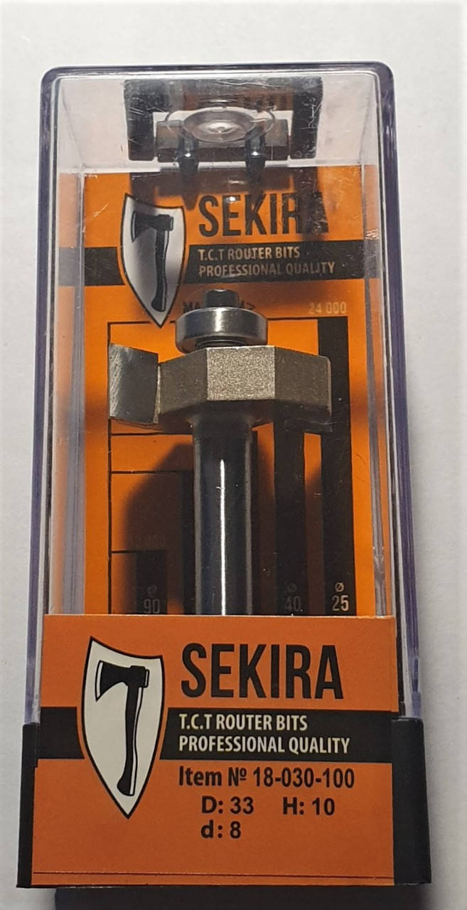 

Фреза SEKIRA D33 h10 d8 L69 кромочная фальцевая (18-030-100)