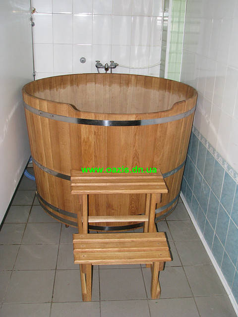 

Купель круглая для бани и сауны 110х110см.