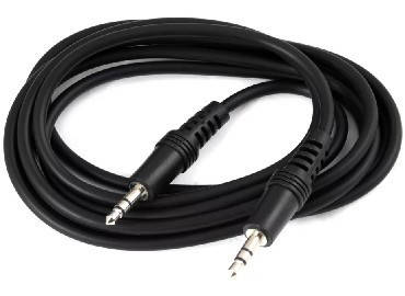 

Кабель аудио AUX 3.5 jack 3м ЧЕРНЫЙ без упаковки