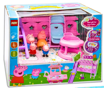 

PEPPA PIG YM605A спальная комната "Свинка Пеппа" (коробка) р.31,5*19,3*28см