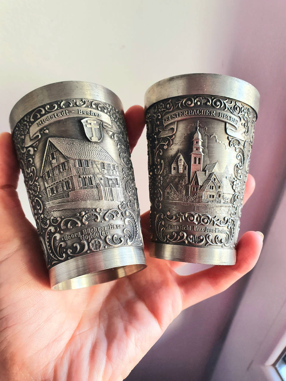 

Оловянные бокалы Старая Европа