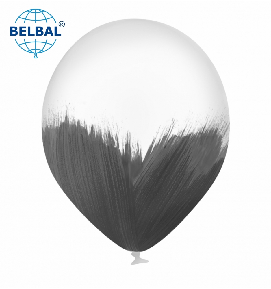

Латексный шарик BELBAL 12" (30 см) BRUSH / Браш чёрный, Черный