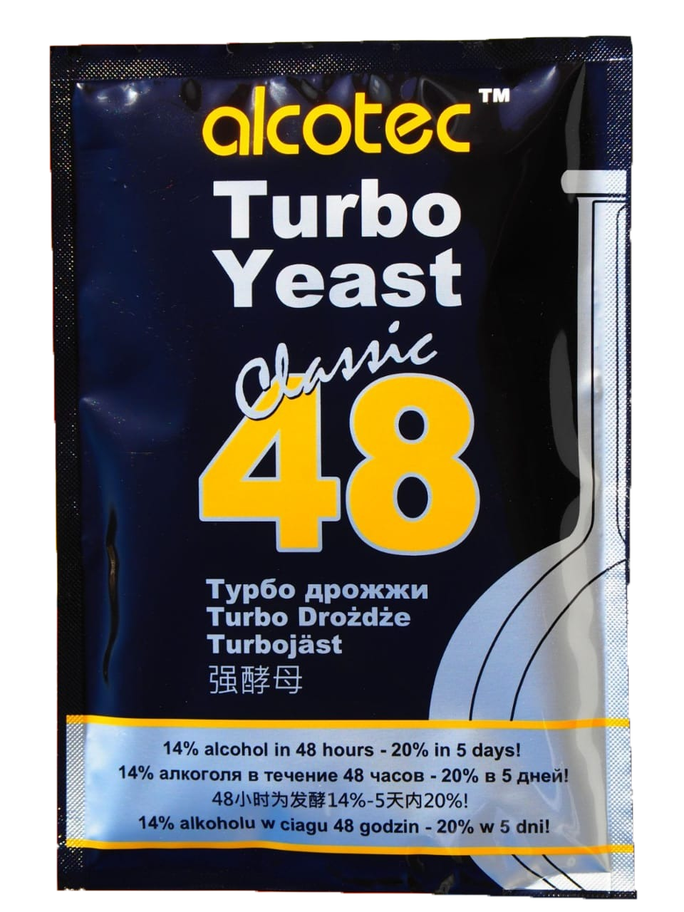 

Сухие турбо дрожжи Alcotec Turbo Yeast Classic 48, 130 г