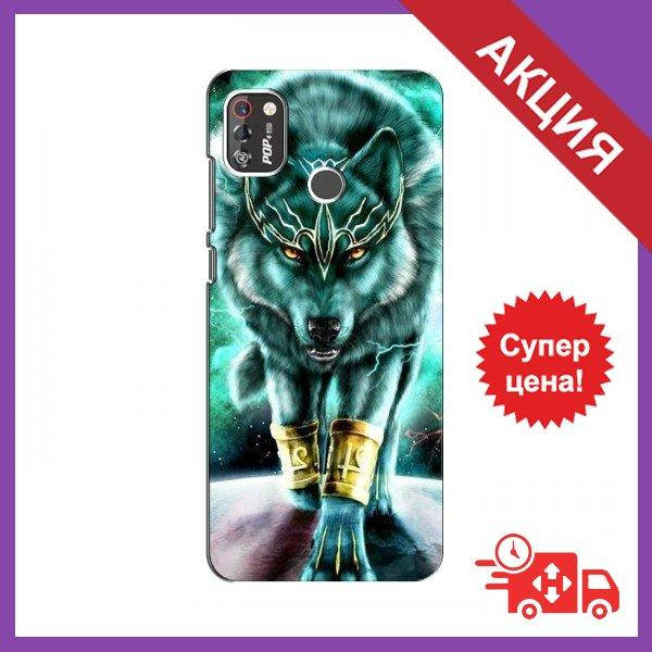 

Бампер с принтом для TECNO POP 4 Pro / Бампер на Техно / Бампер для TECNO POP 4 Pro (Зеленый Волк)