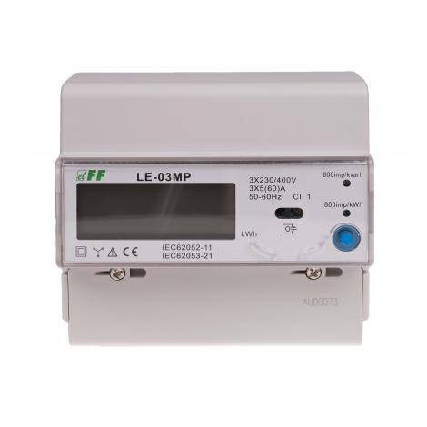 

Счетчик электроэнергии трехфазный LE-03MР с MODBUS RTU, RS-485, с анализатором F&F