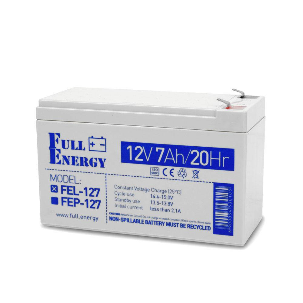 

Аккумулятор гелевый 12В 7 Ач для ИБП Full Energy FEL-127