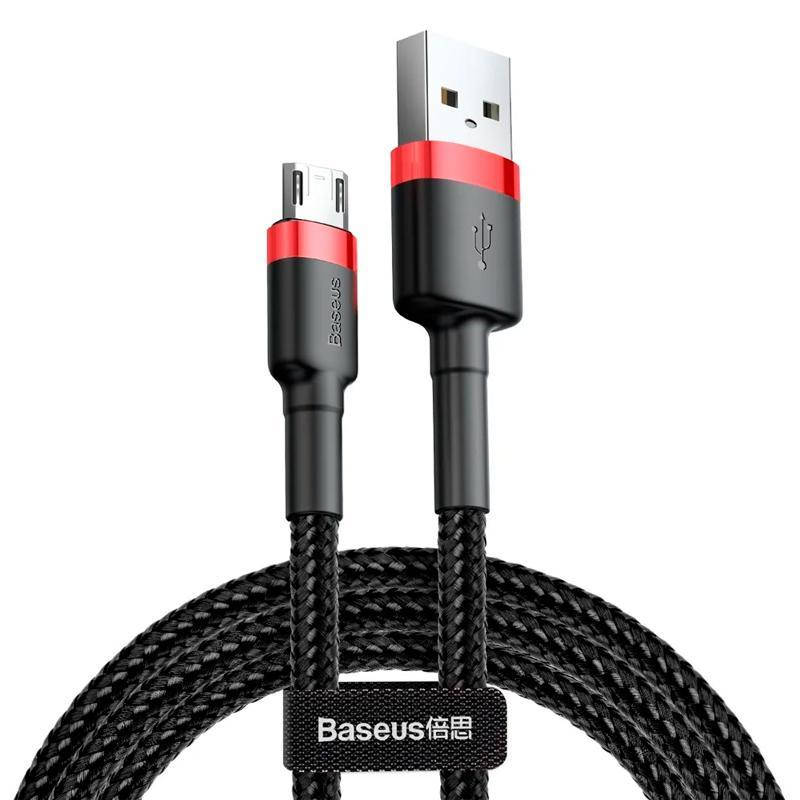 

Кабель Baseus USB Cafule MicroUSB CAMKLF-B91 Black/Red 1m