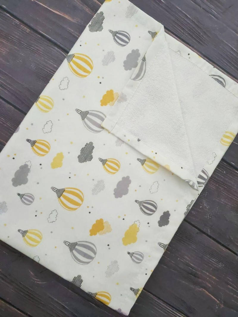 

Многоразовая непромокаемая пеленка 50 х 70 см хлопок, Серый