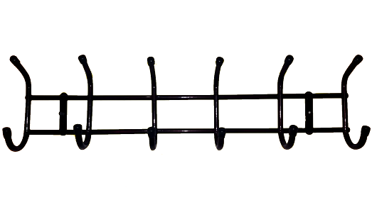 

Вешалка настенная на 6 крючков (0106), Бордовый