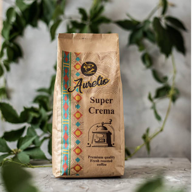 

AURELIO Зерно 1000 гр ** SUPER CREMA ** * 10 шт. у ящику