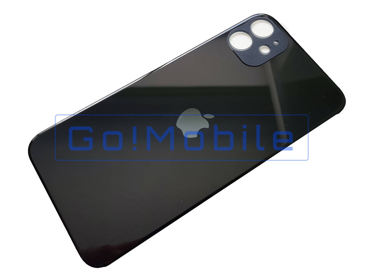 

Задняя крышка для iPhone 11 черная для замены без разборки корпуса (большой вырез под стекло камеры), Черный